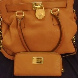 Michael Kors tote and wallet